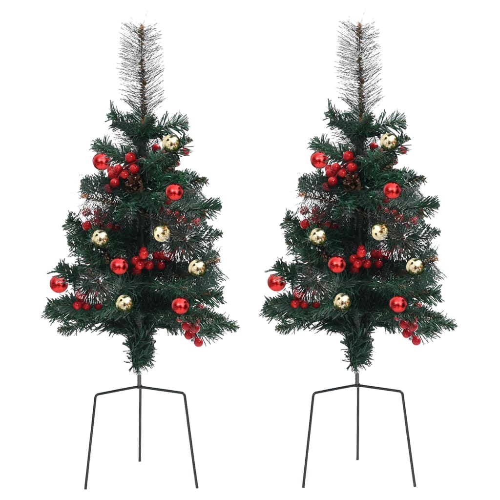 Tuinkerstbomen 2 St 76 Cm Pvc