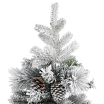 Kerstboom Met Dennenappels En Sneeuw 150 Cm Pvc En Pe