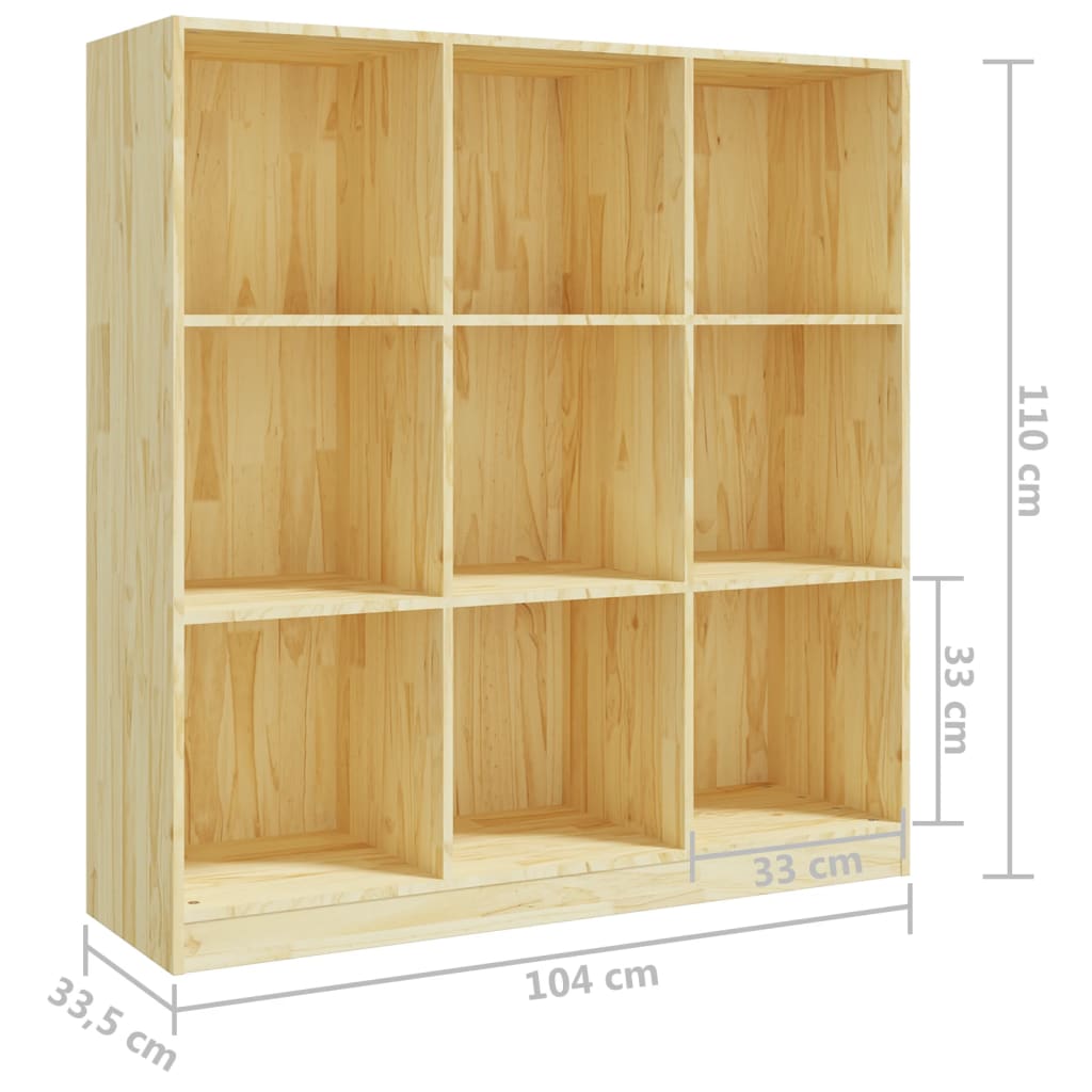 Boekenkast / Kamerscherm 104X33,5X110 Cm Massief Grenenhout