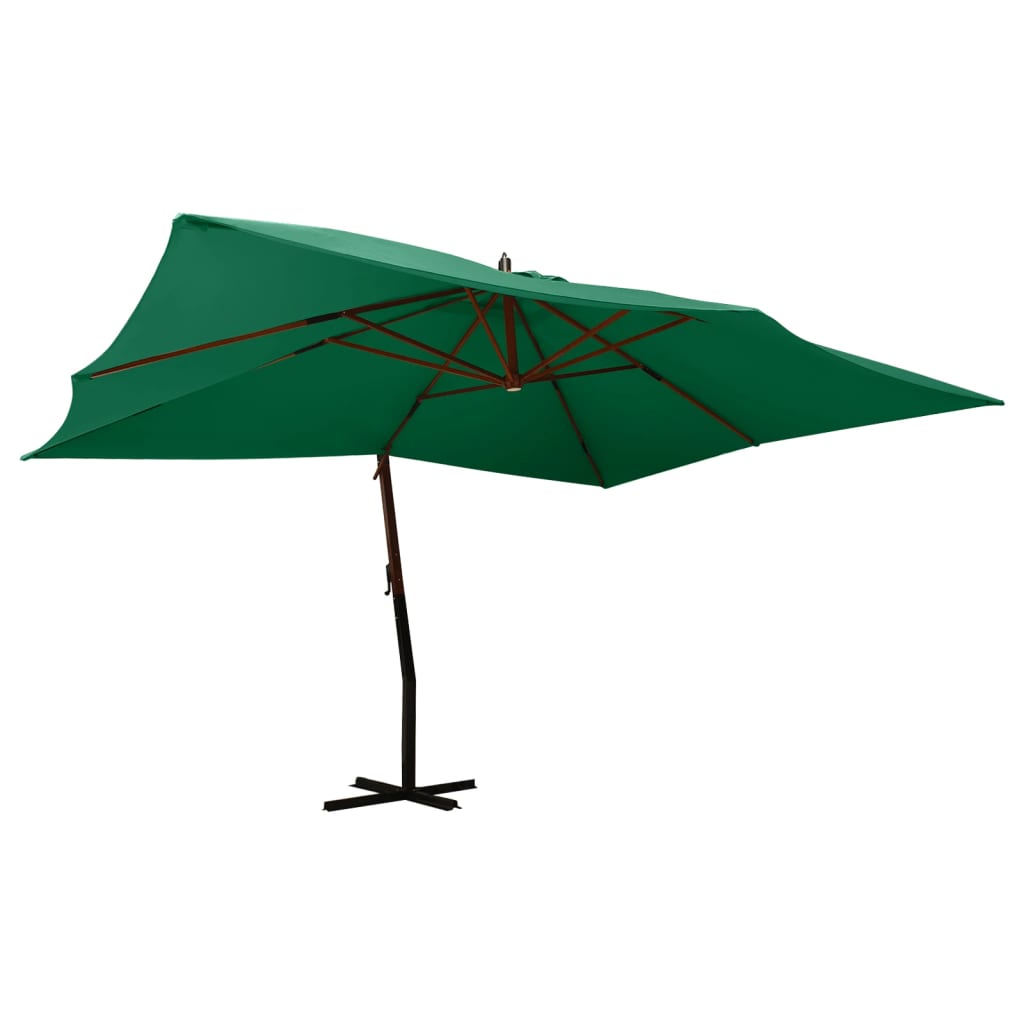 Zweefparasol Met Houten Paal 400X300 Cm