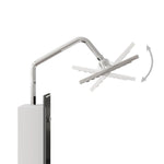 Douchepaneel 18X45,5X130 Cm Glas Zwart