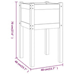 Plantenbak 50X50X70 Cm Massief Grenenhout