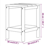 Tuintafel Adirondack 38X38X46 Cm Hdpe