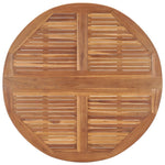 Tuintafel Inklapbaar Ø0X75 Cm Massief Teakhout