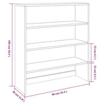 Opzetkast Hamar 90X30X100 Cm Massief Grenenhout
