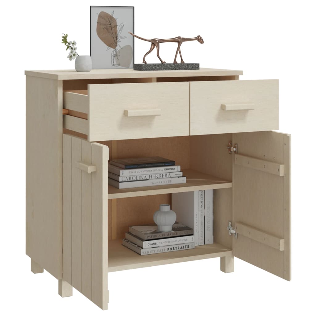 Dressoir Hamar 79X40X80 Cm Massief Grenenhout