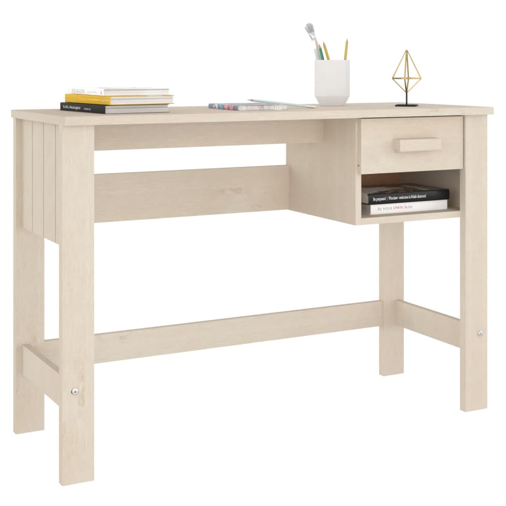 Bureau Hamar 110X40X75 Cm Massief Grenenhout