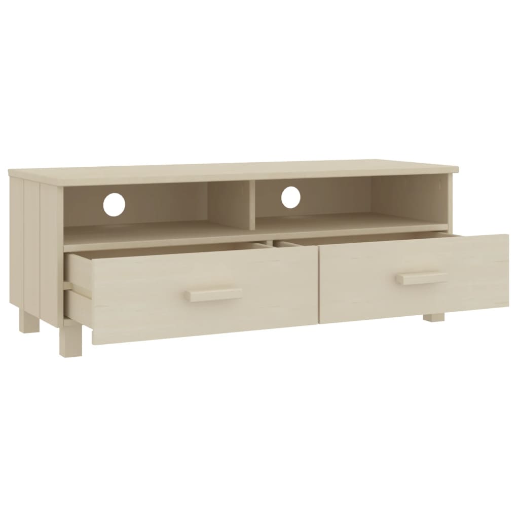 Tv-Meubel Hamar 06X40X40 Cm Massief Grenenhout