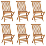 Tuinstoelen 6 St Inklapbaar Massief Teakhout