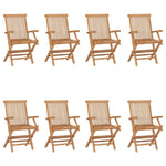 Tuinstoelen 4 St Inklapbaar Massief Teakhout