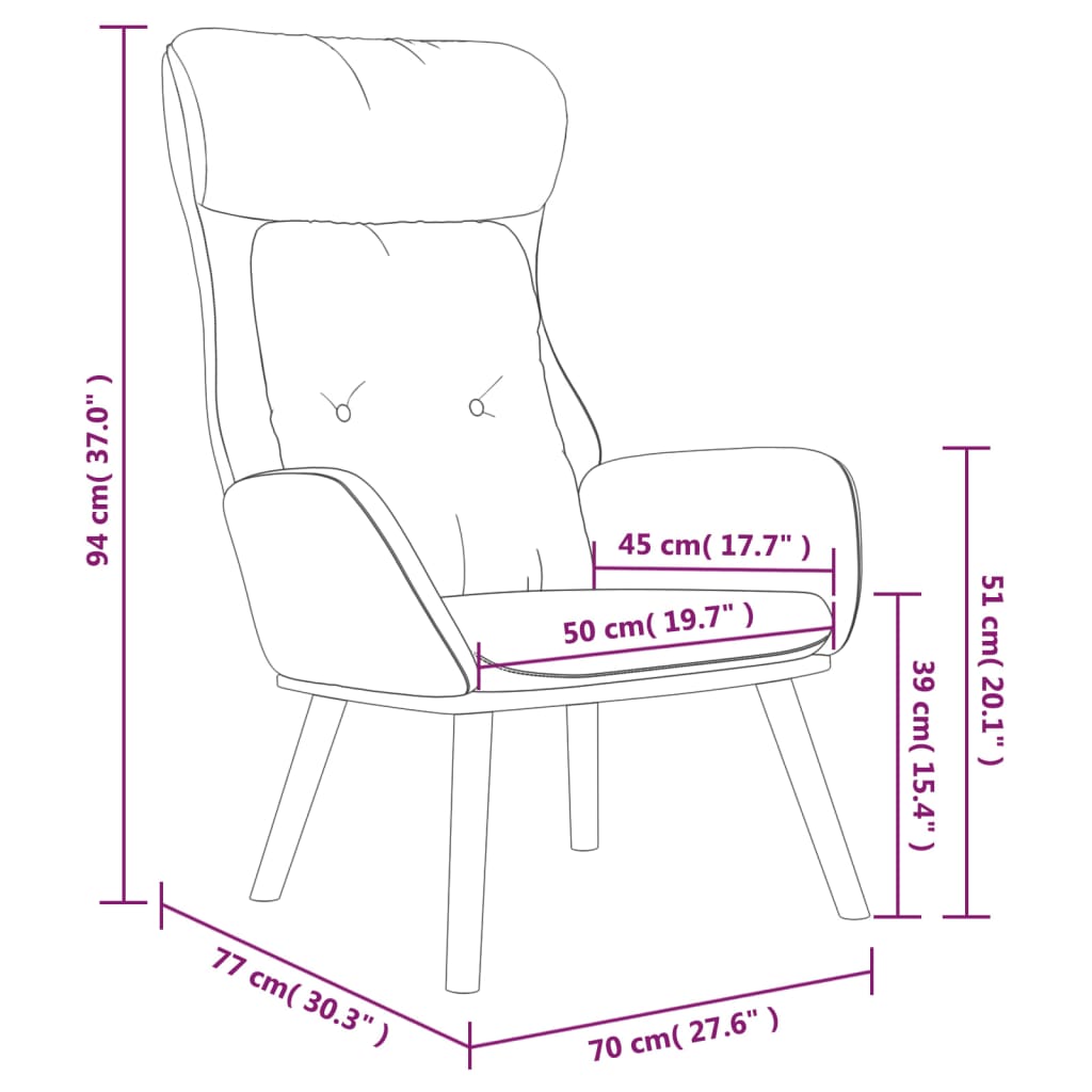 Relaxstoel Stof En Pvc