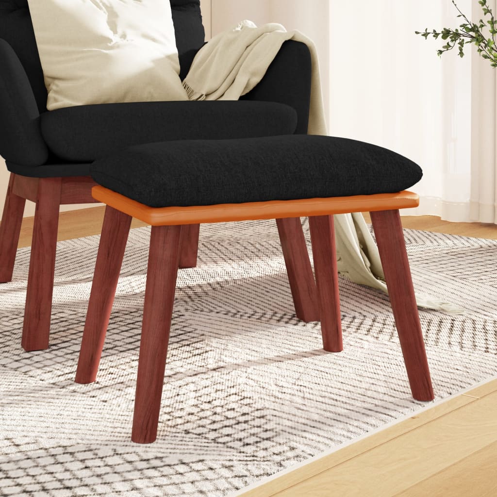 Voetenbank 45X29,5X35 Cm Stof En Kunstleer