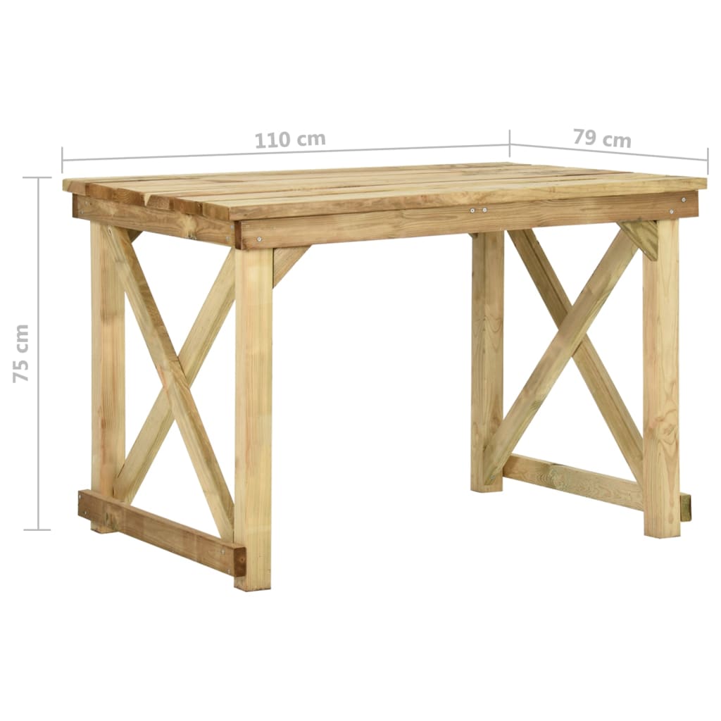 Tuintafel Geïmpregneerd Grenenhout