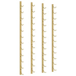 Wijnrekken 2 St Voor 12 Flessen Wandmontage Ijzer Kleurig Goud