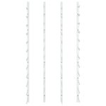 Wijnrekken 2 St Wandmontage Voor 24 Flessen Ijzer Wit