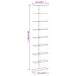 Wijnrekken 2 St Voor 9 Flessen Wandmontage Ijzer Kleurig Goud