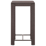 -Delige Tuinbarset Met Kussens Poly Rattan