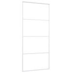 Schuifdeur Esg-Glas En Aluminium Wit