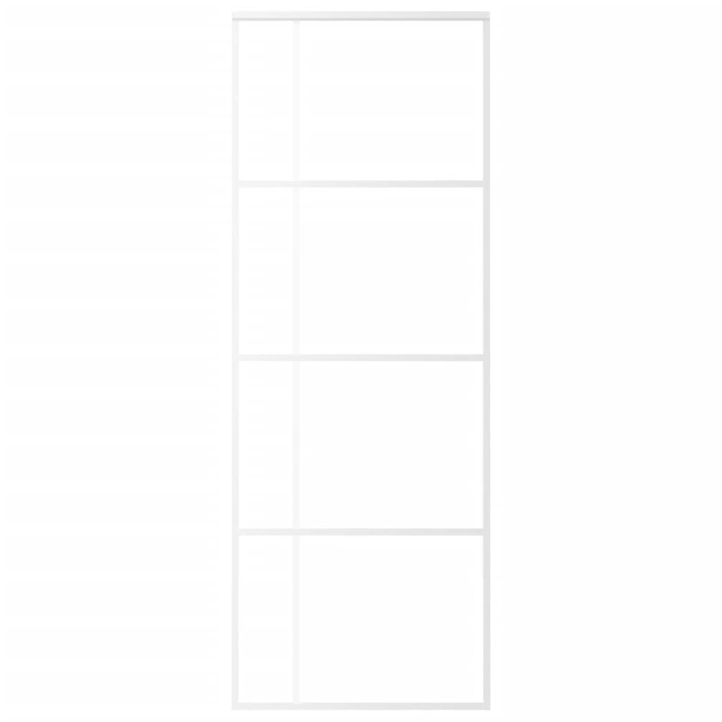Schuifdeur Esg-Glas En Aluminium Wit
