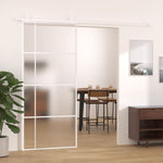 Schuifdeur Esg-Glas En Aluminium Wit