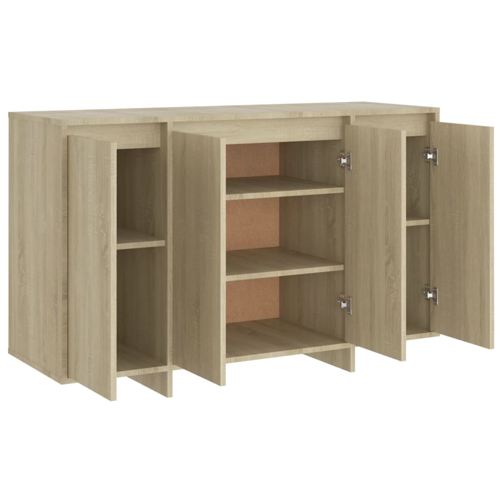 Dressoir 120X41X75 Cm Bewerkt Hout Kleurig