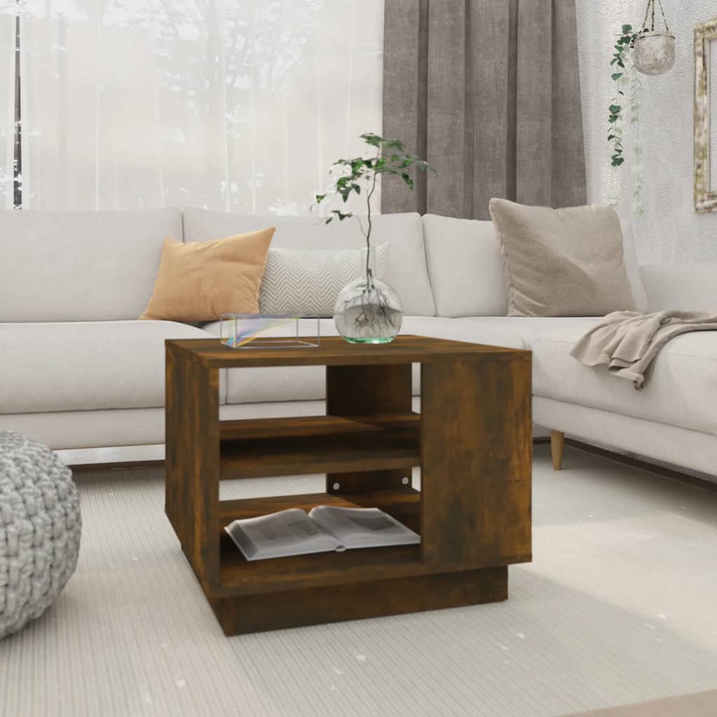Salontafel 55X55X43 Cm Bewerkt Hout