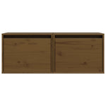 Wandkasten 45X30X35 Cm Massief Grenenhout