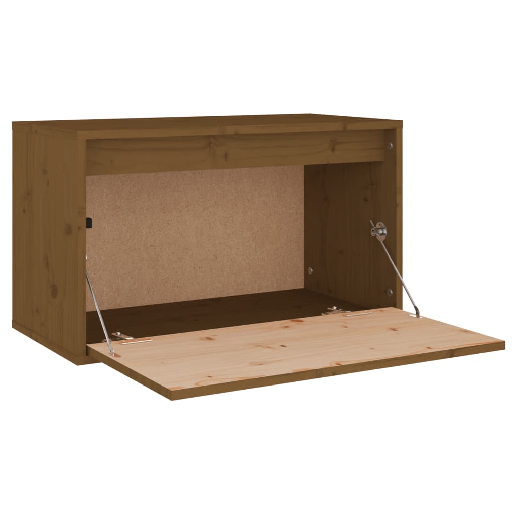 Wandkast 60X30X35 Cm Massief Grenenhout