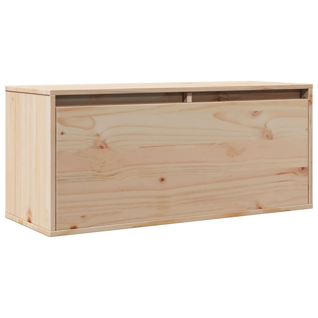 Wandkast 80X30X35 Cm Massief Grenenhout