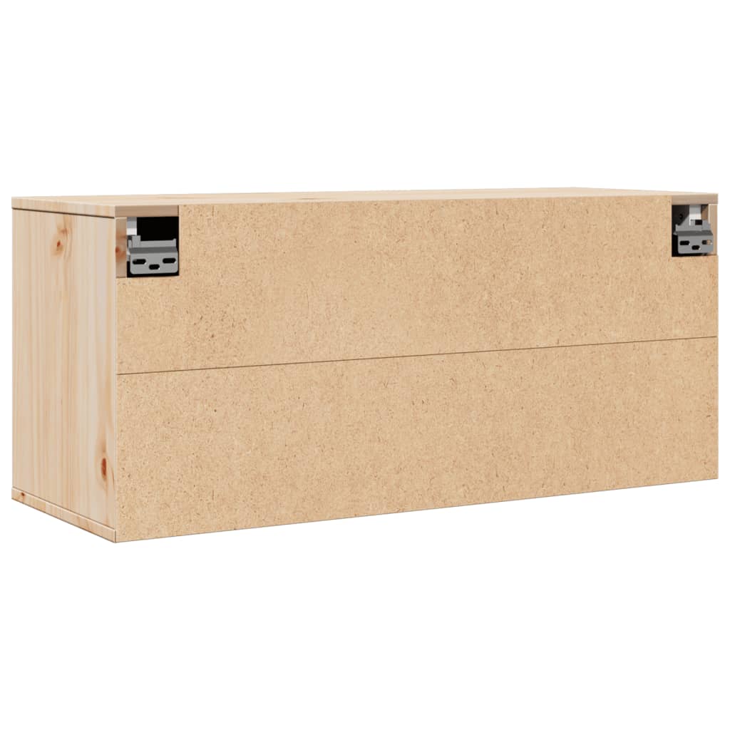 Wandkast 80X30X35 Cm Massief Grenenhout