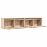 Wandkasten 80X30X35 Cm Massief Grenenhout