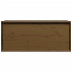 Wandkast 80X30X35 Cm Massief Grenenhout