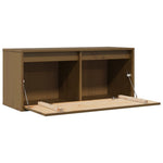 Wandkast 80X30X35 Cm Massief Grenenhout