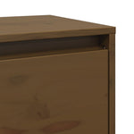 Wandkast 80X30X35 Cm Massief Grenenhout