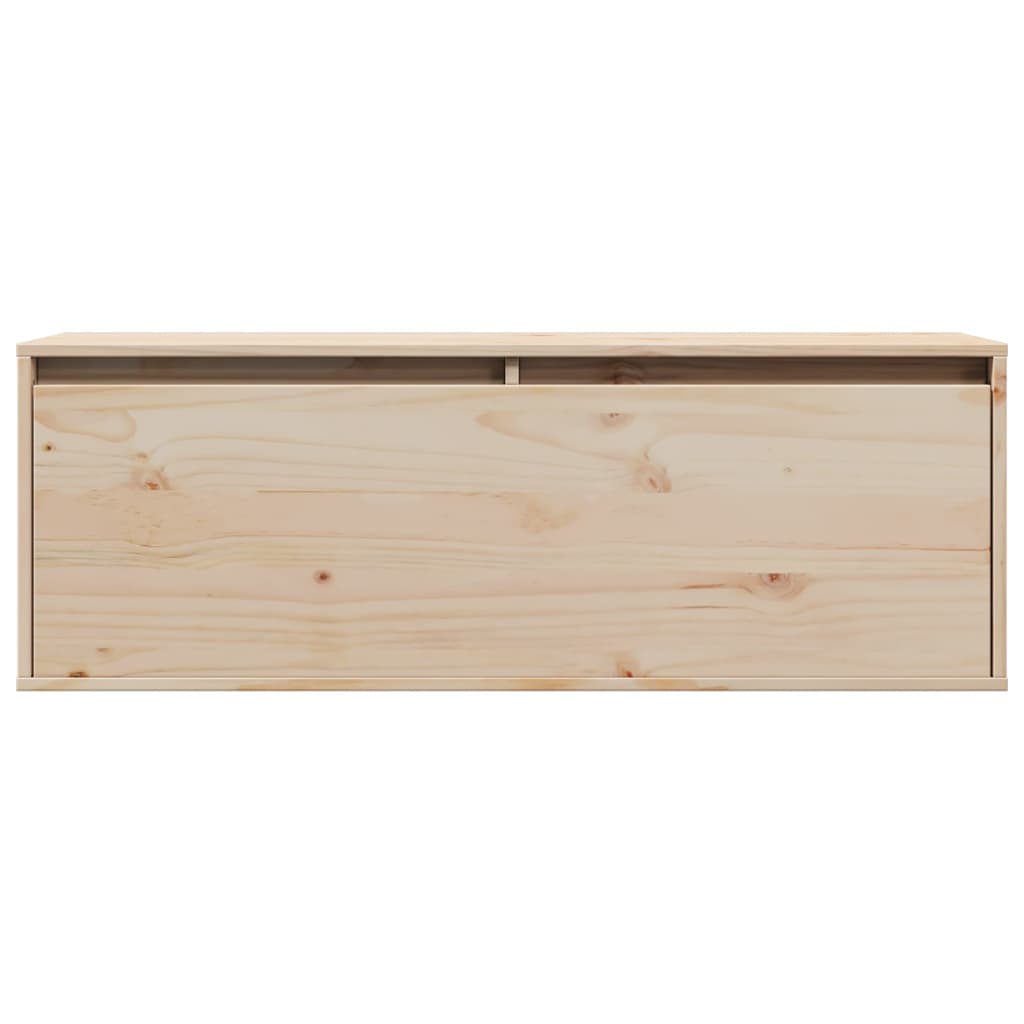 Wandkast 100X30X35 Cm Massief Grenenhout