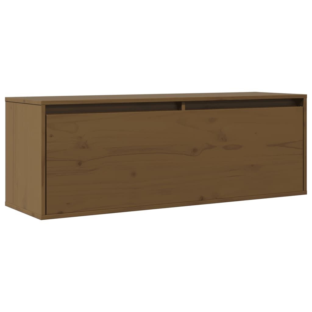 Wandkast 100X30X35 Cm Massief Grenenhout