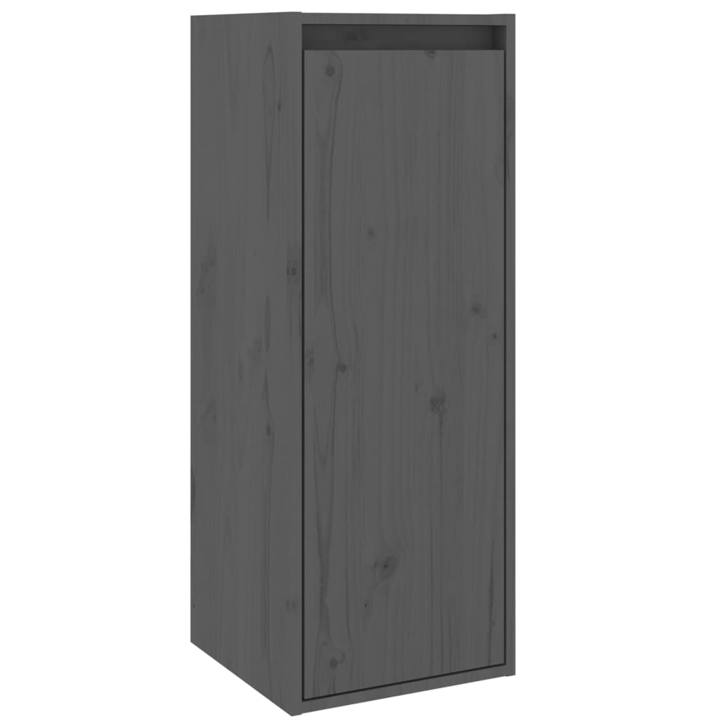 Wandkast 30X30X80 Cm Massief Grenenhout