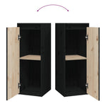 Wandkast 30X30X80 Cm Massief Grenenhout