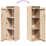 Wandkast 30X30X100 Cm Massief Grenenhout