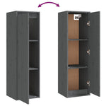 Wandkasten 30X30X100 Cm Massief Grenenhout
