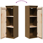 Wandkast 30X30X100 Cm Massief Grenenhout