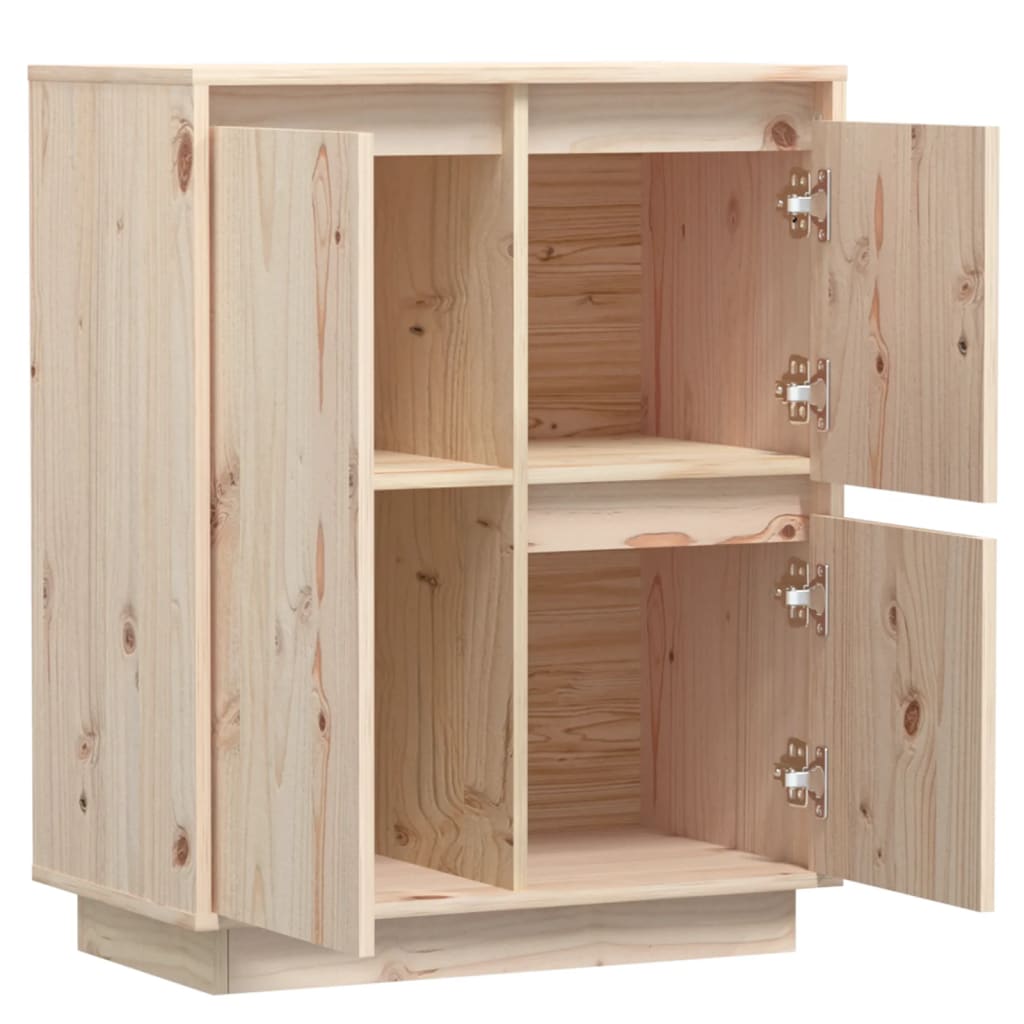 Dressoir 60X34X75 Cm Massief Grenenhout