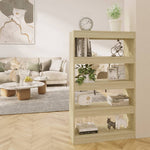 Boekenkast/Kamerscherm 80X30X135 Cm Bewerkt Hout