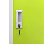 Lockerkasten 90X45X92,5 Cm Staal Lichtgrijs En Groen