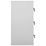 Lockerkasten 90X45X92,5 Cm Staal Lichtgrijs En Rood