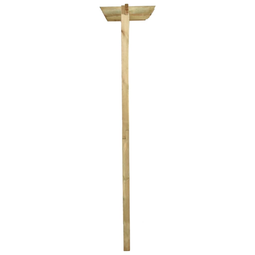 Tuinhek Met Latwerk En Pergola 300X50X200 Cm Geïmpregneerd Hout