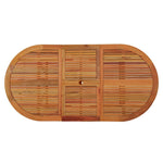 Tuintafel 200X100X75 Cm Massief Eucalyptushout