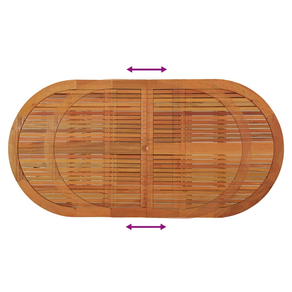 Tuintafel 200X100X75 Cm Massief Eucalyptushout