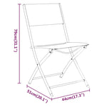 3-Delige Bistroset Staal Zwart