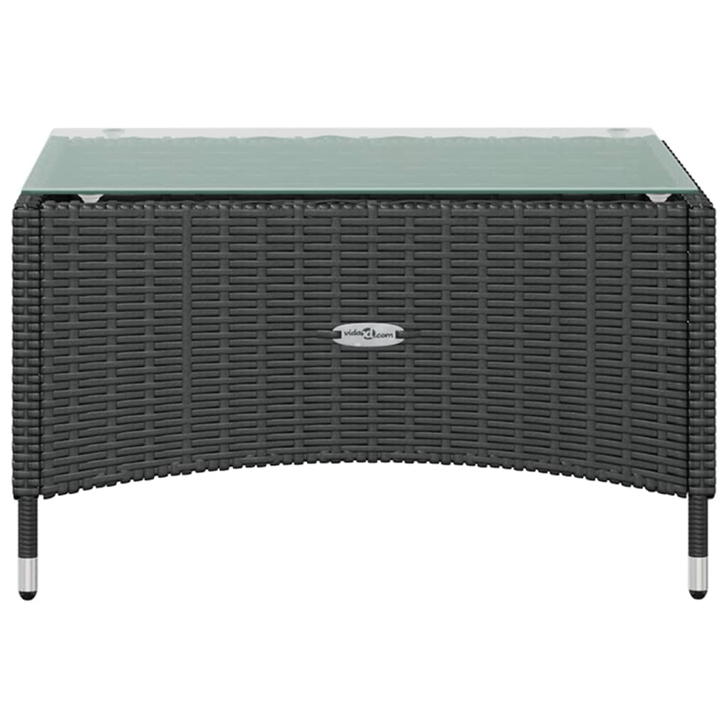 -Delige Loungeset Met Kussens Poly Rattan